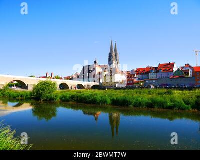 Ratisbonne, Allemagne: Horizon Banque D'Images