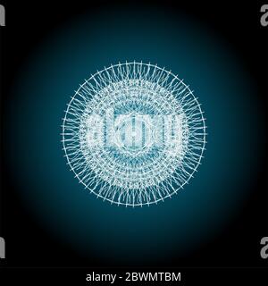 Élément guilloche pour certificat, bon, billet, bon, conception de monnaie, monnaie, note, chèque, billet, récompense Banque D'Images