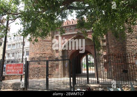 Historique Delhi Gate, Netaji Subhash Marg, Daryaganj, New Delhi, Delhi, Inde (photo Copyright © Saji Maramon) Banque D'Images