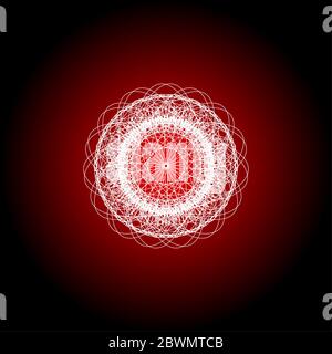 résumé éléments guilloche pour diplôme ou certificat. résumé mandala Banque D'Images