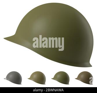 CASQUE militaire US M1 Illustration de Vecteur