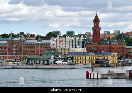 Front de mer de Helsingborg, Scania, Suède, Schweden, Sverige, Svédország, Europe Banque D'Images