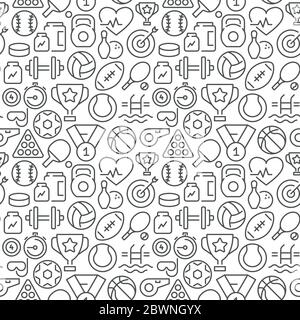 Motif sport sans coutures. Format vectoriel eps8 Illustration de Vecteur