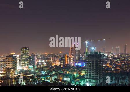 Quartier d'affaires de Levent-Istanbul-Turquie Banque D'Images