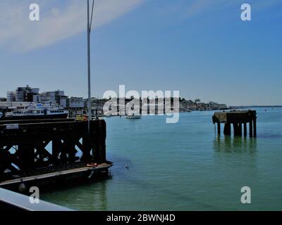 East Cowes, port de ferry de l'île de Wight, rivière Medina. Banque D'Images