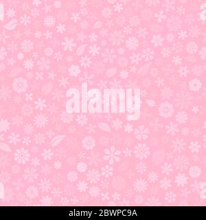 Motif sans couture avec texture florale de petites fleurs dans des couleurs roses Illustration de Vecteur