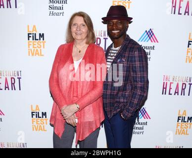 15 juin 2017, Culver City, Californie, Etats-Unis: Susan Froemke et Taye Diggs pendant la projection du film Festival DE LA pour le documentaire ''The Resilient Heart'' à Los Angeles. (Image crédit : © Billy Bennight/ZUMA Wire) Banque D'Images