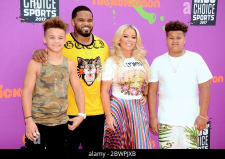 13 juillet 2017, Westwood, Californie, États-Unis: Prince Fielder participe aux Prix sportifs Nickelodeon Kidss' Choice 2017 au Pavillon Pauley à Los Angeles, Californie, le 13 juillet 2017. (Image crédit : © Billy Bennight/ZUMA Wire) Banque D'Images