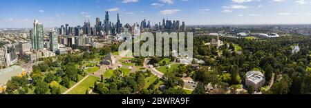 Melbourne Australie 4 février 2020 : image panoramique aérienne de la ville de Melbourne Banque D'Images