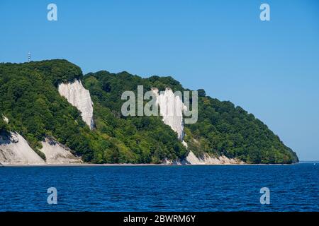 La côte de la craie de Rügen sur la mer Baltique Banque D'Images