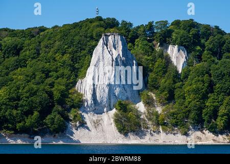 La côte de la craie de Rügen sur la mer Baltique Banque D'Images