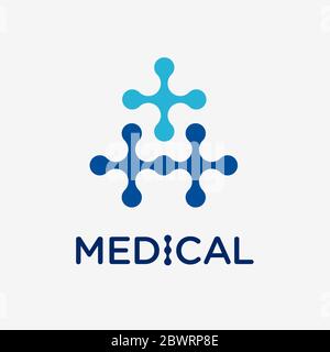 Design conceptuel de logo vectoriel médical et de santé Illustration de Vecteur