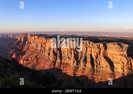 Coucher de soleil sur le Grand Canyon Banque D'Images