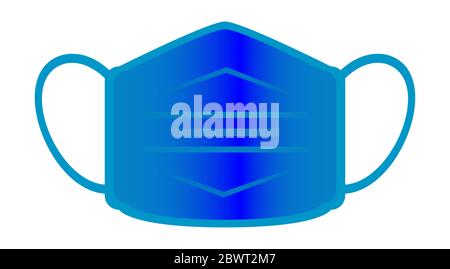 Protège-bouche. Icône Mask Medicine. Masque respiratoire médical. Hôpital ou pollution protéger le masque. Banque D'Images