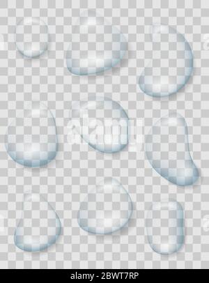 illustration de la pluie ou du vecteur de pulvérisation isolée sur fond transparent Illustration de Vecteur
