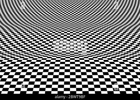Motif abstrait carré op art élément de design décoratif de fond en mesh. Pour le dessin de spectacles, de publicités, d'affiches, de modèles. Illustration vector eps10 Illustration de Vecteur