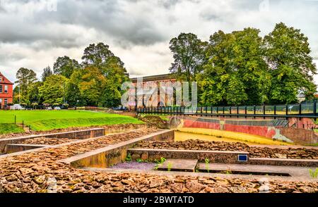 Amphithéâtre romain de Chester - Cheshire, Angleterre Banque D'Images