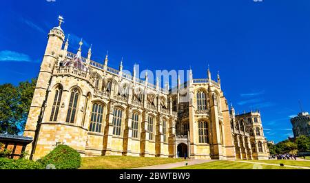 Chapelle St George au château de Windsor, Angleterre Banque D'Images