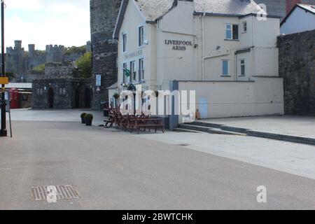 Conwy est une ville de marché fortifiée sur la côte nord du pays de Galles, crédit : Mike Clarke / Alamy stock photos Banque D'Images