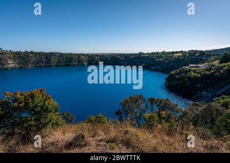 Lac bleu, Mt Gambier, Australie Banque D'Images