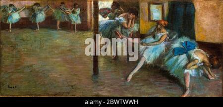 Edgar Degas, le Ballet Rehearsal, peinture, vers 1891 Banque D'Images