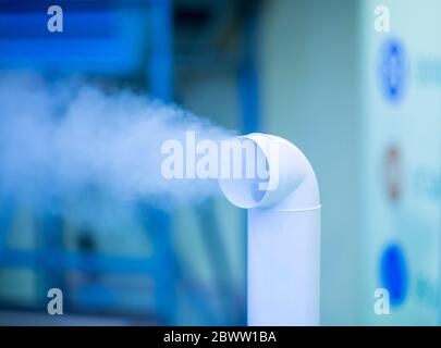 Humidificateur purificateur d'air moderne et à l'usine Banque D'Images