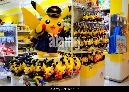 SAPPORO, JAPON - 09 NOVEMBRE 2019 : Pokemon Shop à l'aéroport de New Chitose où est une célèbre attraction touristique à Hokkaido, Japon. Banque D'Images