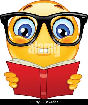 Émoticône Nerd Illustration de Vecteur