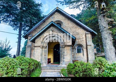 Église Saint-Jean de Dalhousie Himachal Pradesh, Inde Asie. L'église St John's est la plus ancienne église de Dalhousie sur Gandhi Chowk. Banque D'Images