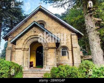 Église Saint-Jean de Dalhousie Himachal Pradesh, Inde Asie. L'église St John's est la plus ancienne église de Dalhousie sur Gandhi Chowk. Banque D'Images