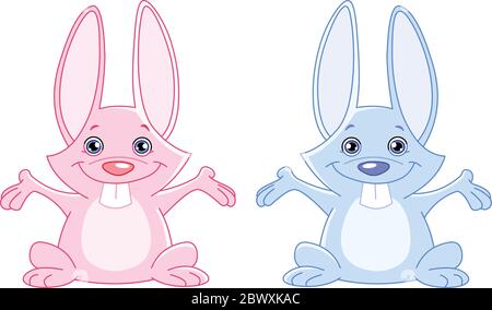 Petits lapins Illustration de Vecteur