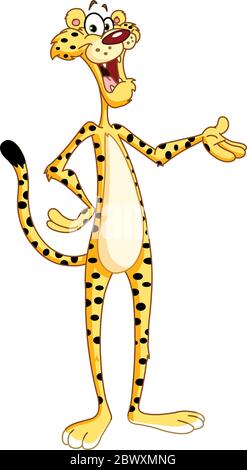 Cartoon cheetah Illustration de Vecteur