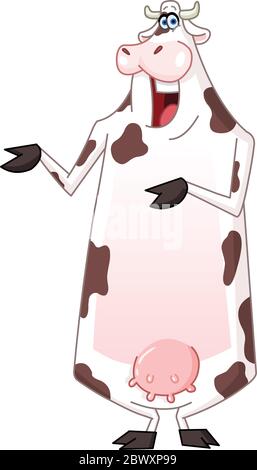 Vache Cartoon Illustration de Vecteur