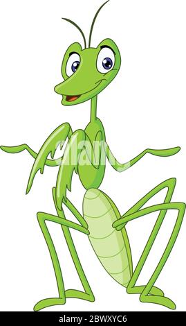 Mante religieuse Illustration de Vecteur