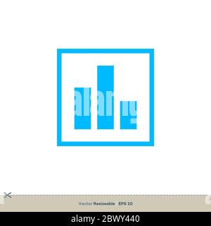 Logo de l'icône de financement de la Bourse modèle Illustration Design. Vecteur EPS 10. Banque D'Images