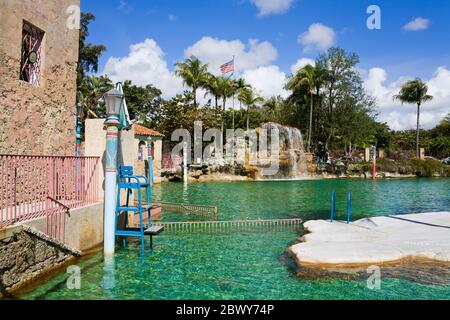 Venetian Pool, Coral Gables, Miami, Floride, USA Banque D'Images