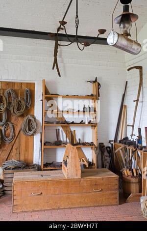 Magasin dans le parc national de fort Clinch, Fernandina Beach, Amelia Island, Jacksonville, Floride, États-Unis Banque D'Images