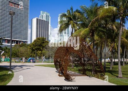 Bayfront Park, Miami, Floride, USA Banque D'Images