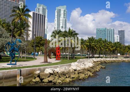 Bayfront Park, Miami, Floride, USA Banque D'Images