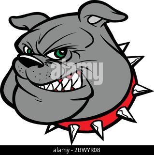 Tête de Bulldog - UN dessin d'une tête de Bulldog. Illustration de Vecteur