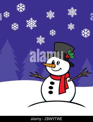 Bonhomme de Noël - une illustration d'un bonhomme de Noël. Illustration de Vecteur