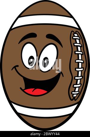 Mascotte de football - UN dessin-dessin Illustration d'une mascotte de football. Illustration de Vecteur