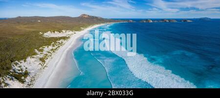 Vue sur la plage de Lucky Bay dans le parc national de Cape le Grand, près d'Esperance en Australie occidentale Banque D'Images