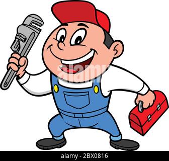 Speedy Mechanic - UNE illustration de dessin animé d'un Speedy Mechanic. Illustration de Vecteur