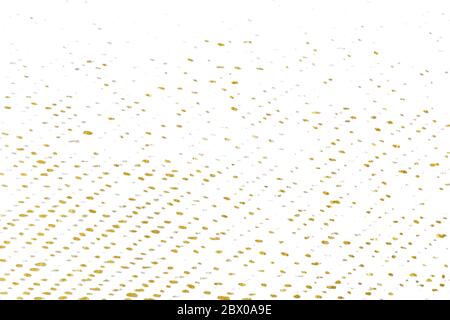 Motif pinceau doré élément tricoté. Motif de texture dorée de l'arrière-plan en tissu de tissage. Banque D'Images