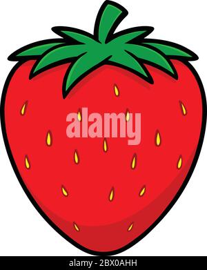 Fraise - une illustration d'une fraise. Illustration de Vecteur