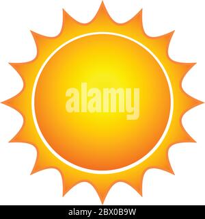 Icône Soleil - Illustration d'une icône Soleil. Illustration de Vecteur
