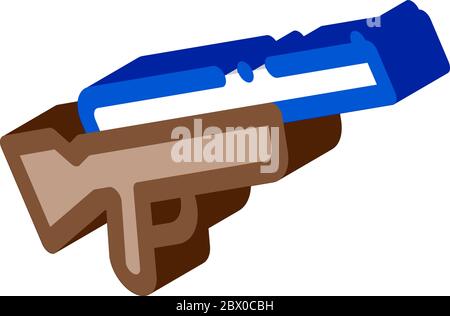 Illustration du vecteur d'icône isométrique du canon Illustration de Vecteur