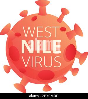 Icône du virus du Nil. Dessin animé de l'icône vecteur du virus du nil pour la conception de sites Web isolé sur fond blanc Illustration de Vecteur