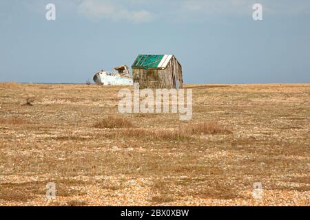 Plage de Dungeness dans le Kent Banque D'Images